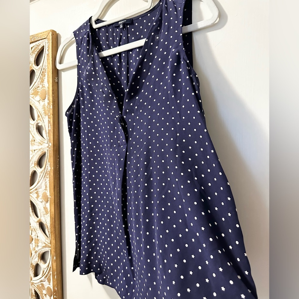 Madewell Star Scatter Silk Sleeveless Top - Picture 11 of 14